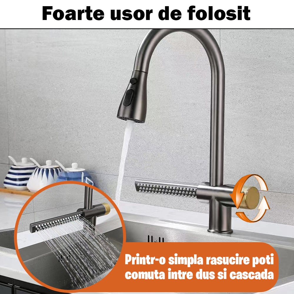 baterie bucatarie cu comutare dus cascada