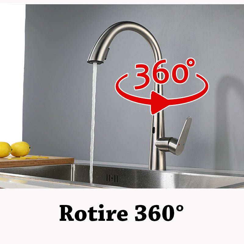 rotire pipa baterie bucatarie cromata