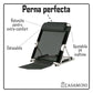 Suport inaltator reglabil pentru spate, cu pad anti-alunecare, 6 pozitii de inclinare, tetiera detasabila, pentru pat, din material perforat, model negru respirabil, negru, 50x60 cm