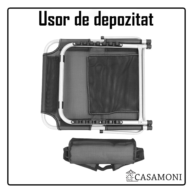 Suport inaltator reglabil pentru spate, cu pad anti-alunecare, 6 pozitii de inclinare, tetiera detasabila, pentru pat, din material perforat, model negru respirabil, negru, 50x60 cm