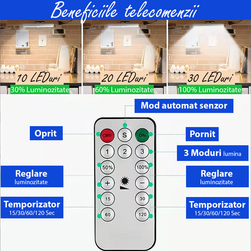 mod de functionare telecomanda